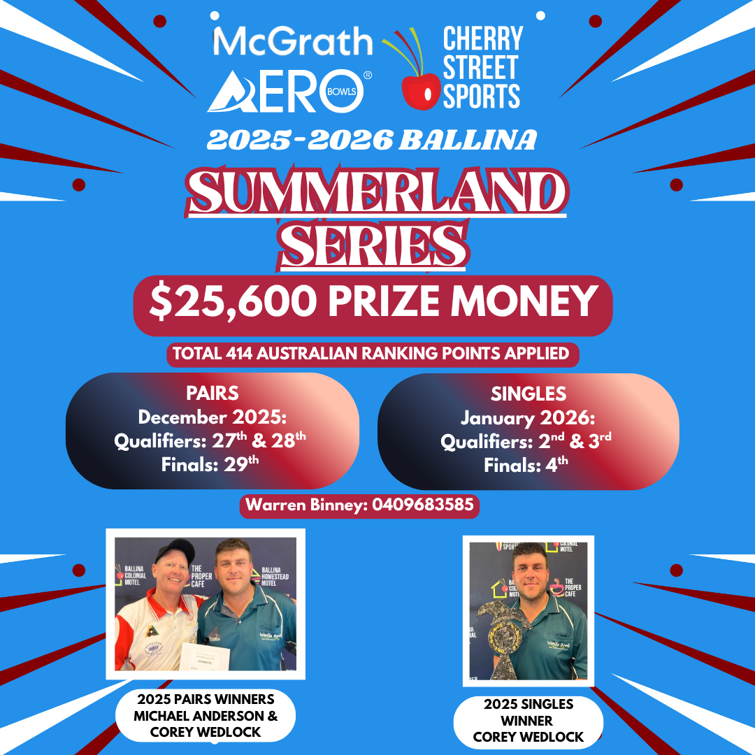 SUMMERLAND SERIES 27th Dec 2025- 4th Jan 2026 Ballina